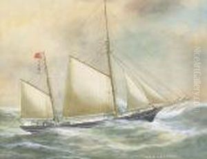 Wave Of Bideford by Reuben Chappell Of Poole
