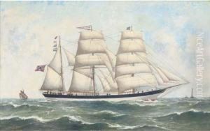 The Norwegian Barque Bessel Of Bergen by Reuben Chappell Of Poole