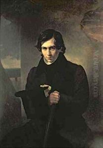 Portrait of the Russian author Nestor Kukolnik