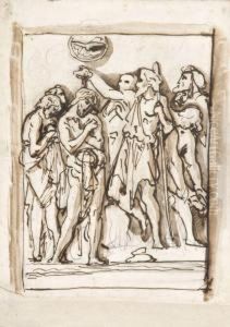 Le Bapteme Du Christ by Henri Michel Antoine Chapu