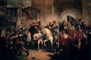 Entry of Charles VII into Florence by Giuseppe Bezzuoli