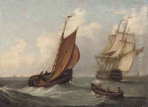 The other out at sea (illustrated) by Joseph Walter Of Bristol
