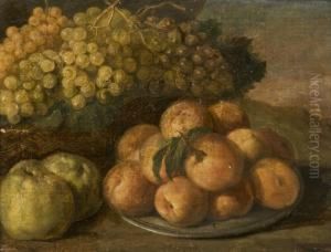 Nature Morte Aux Raisins, Peches Et Coings by Jean-Baptiste-Simeon Chardin
