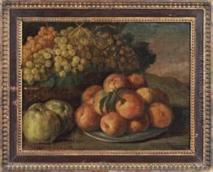 Nature Morte Aux Raisins, Peches Et Coings by Jean-Baptiste-Simeon Chardin