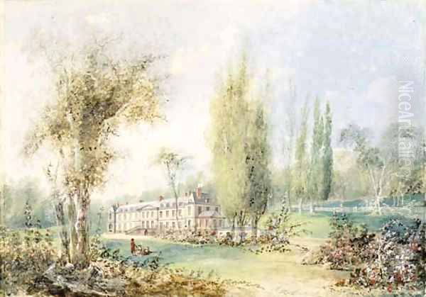Figures in the Garden of a Country House - view 1