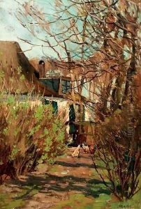 Tuin te Loenen chickens in the garden by Nicolaas Bastert