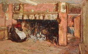 By The Fireside by James Charles