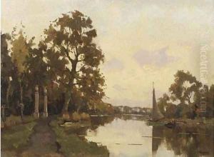 View from Nieuwersluis on Weerestein by Nicolaas Bastert