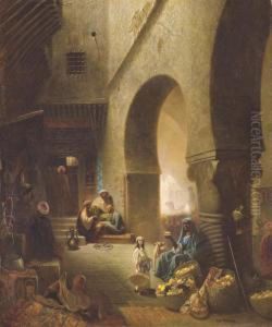 The Fruit Vendor by Charles Theodore Frere
