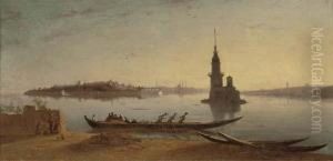 La Tour De Liandre, Constantinople by Charles Theodore Frere