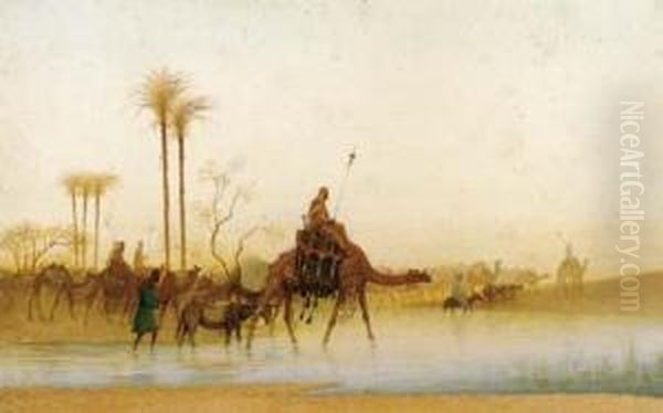 The Arrival Of The Caravan - view 1
