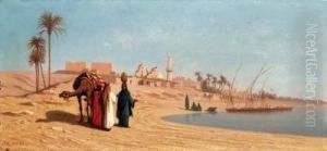 At The Edge Of The Desert by Charles Theodore Frere