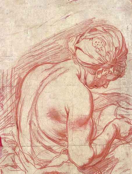 A seated woman - view 1