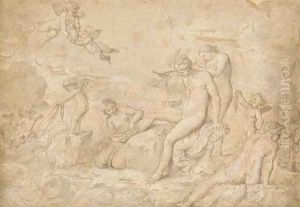 Thetis attended by Nereids by Pierre Brebiette