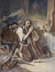 La Priere A La Madonne by Nicolas Toussaint Charlet