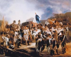 La Mort Du General Marceau A Altenkirchen by Nicolas Toussaint Charlet
