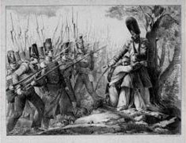 Deroute De Cosaques ; La
Conversation ; La Bienvenue ; Le Grenadier De Waterloo ; Les Invalides
En Goguette. Des Presses De Lasteyrie. 1817-1818. - view 1