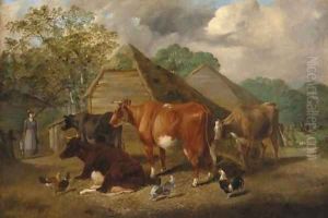 The farmyard by Henry Charles Bryant