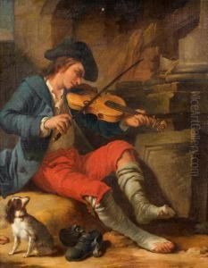 Un Jeune Violoniste by Jean Baptiste (or Joseph) Charpentier