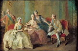 Portrait Presume De La Famille Du Duc De Penthievre : Portrait Presume De La Famille Du Duc De Penthievre :
