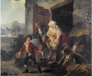 Le Depart Du Petit Savoyard by Jean Baptiste (or Joseph) Charpentier