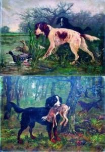 Scenes De Chasse by Albert Charpin