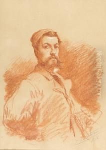 Portrait Of A Bearded Gentleman, Half Length, Possibly A Self Portrait
