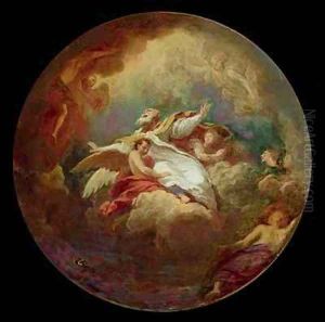 Apotheosis of St. Ambrose (347-397) study for the decoration of the Invalides by Bon De Boulogne