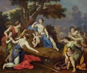 Venus Creating the Anemone with the Blood of Adonis by Bon De Boulogne