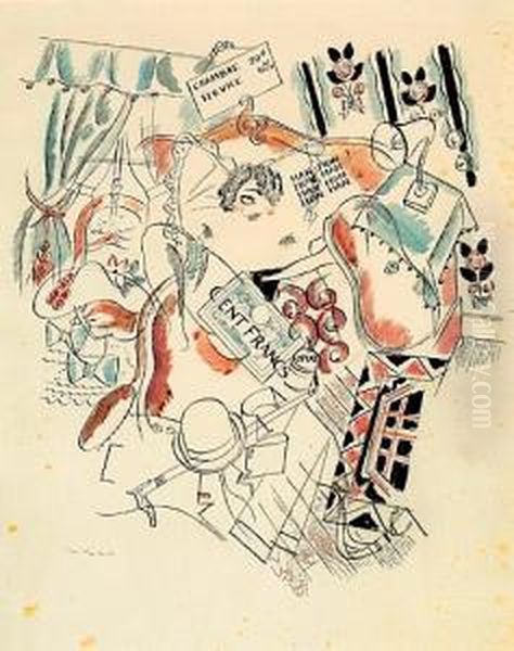 Han-hon, Illustration Pour "l'inflation Sentimentale", Circa1920 - view 1