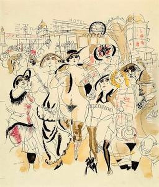 Montmartre, Illustration Pour "l'inflation Sentimentale", Circa1920 - view 1