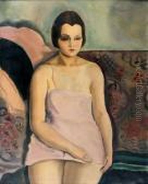 Modele En Rose
Huile Sur Toile, Signee En Haut A Droite - view 1