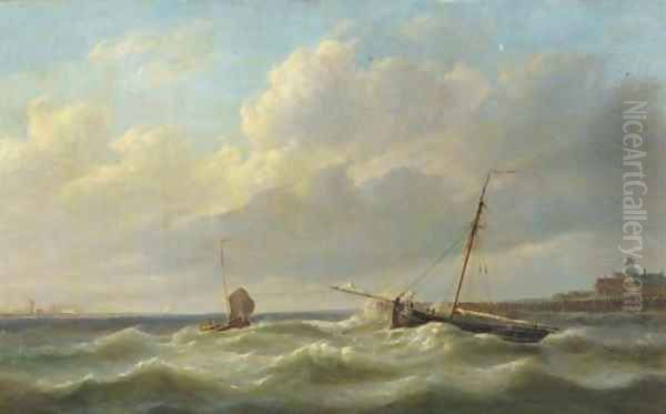 Anchoring near a coastline - view 1