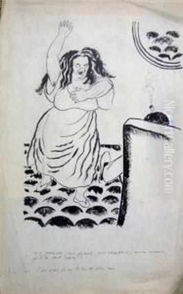 Trois Dessins Humoristiques - view 1