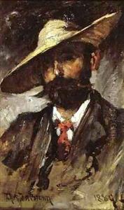Self portrait by Thomas Austen Brown