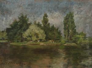 Poplar Lake by William Merritt Chase