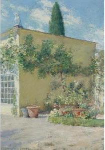 Orangerie Of The Chase Villa In Florence by William Merritt Chase
