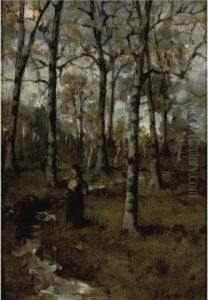 Along The Stream by William Merritt Chase