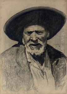 Portrait Of A Spanish Peasant by William Merritt Chase