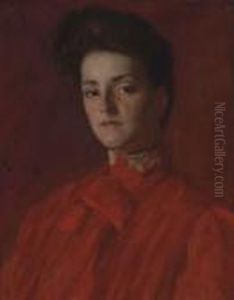 A Lady In Red by William Merritt Chase