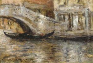 Gondola In Venice by William Merritt Chase