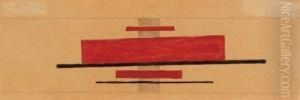 Suprematisticher Entwurf by Ilya Grigorevich Chashnik