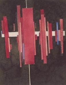Suprematist Arkhitekton In Red, Vitebsk by Ilya Grigorevich Chashnik