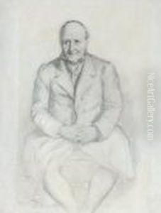 Portrait Du Baron Charles De Buus D'hollebeke by Theodore Chasseriau