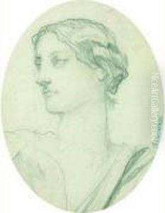 Portrait De Femme by Theodore Chasseriau