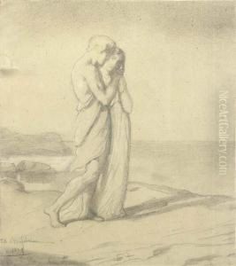 Hero And Leander by Theodore Chasseriau