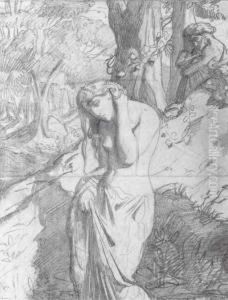 Susanna At The Bath by Theodore Chasseriau
