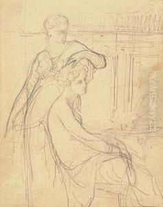 Femme Au Toilet by Theodore Chasseriau