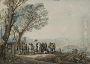 La Visite Du Pape Pie Vi A Naples, Les Iles De Procida Et Ischia A L'arriere-plan La Visite Du Pape Pie Vi A Naples, Les Iles De Procida Et Ischia A L'arriere-plan