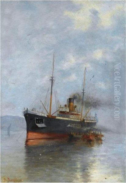 Embarking The Steamship - view 1